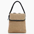 Desigual small raffia backpack