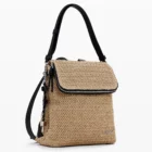 Desigual small raffia backpack