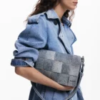 Desigual medium braided grey bag