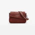 Desigual brown sling bag with embroidery detail Desigual brown sling bag with embroidery detail