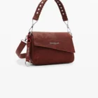 Desigual brown sling bag with embroidery detail Desigual brown sling bag with embroidery detail