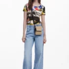 Desigual small raffia phone bag with zip Desigual small raffia phone bag with zip