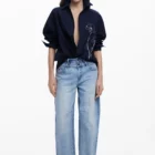 Desigual blue embroidered cotton long sleeve shirt Desigual blue embroidered cotton long sleeve shirt