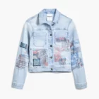 Desigual arty denim patchwork jacket Desigual arty denim patchwork jacket