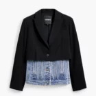 Desigual denim and black blazer Desigual denim and black blazer