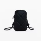 Desigual black quilted phone case