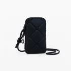Desigual black quilted phone case
