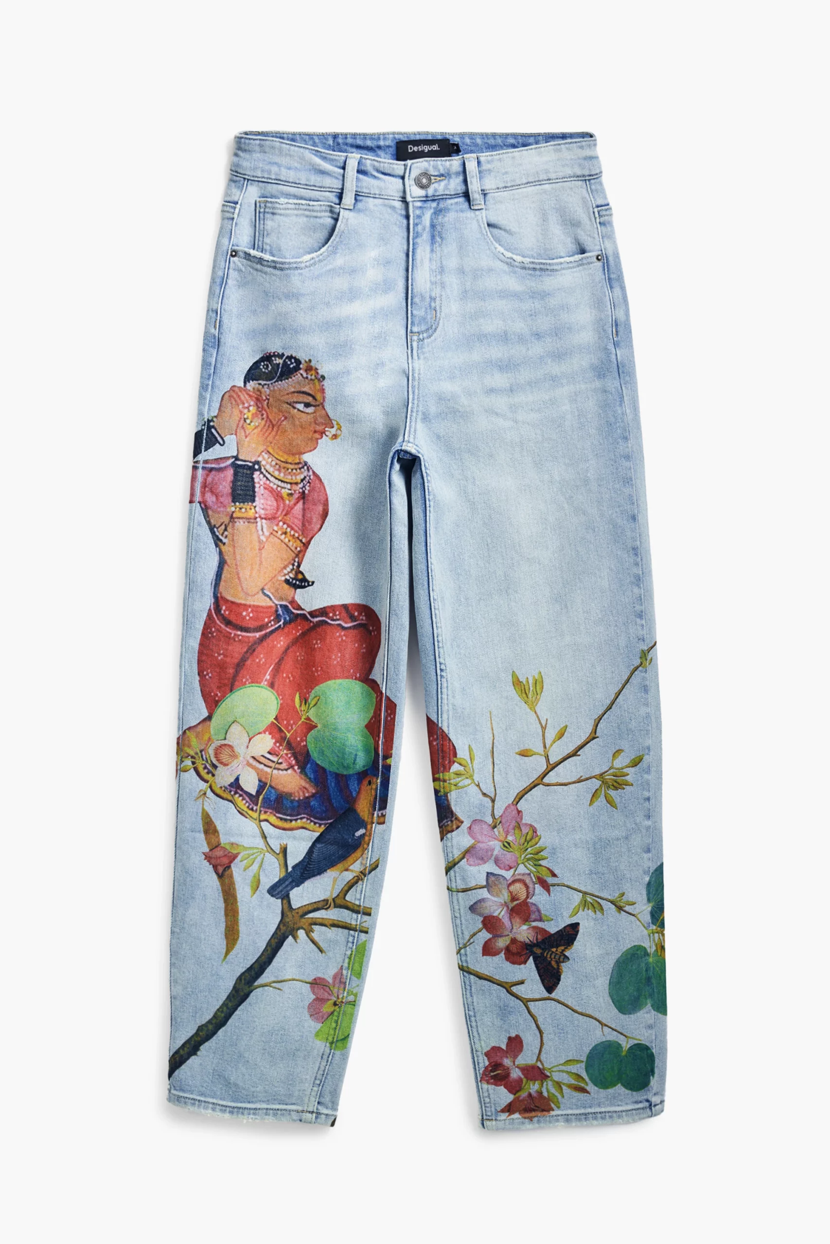 Desigual boyfriend jeans with painted designs Desigual boyfriend jeans with painted designs