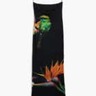 Desigual long black strapless fitted mesh dress with strelitzia Desigual long black strapless fitted mesh dress with strelitzia