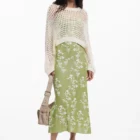Desigual two-in-one green dress, with separate crochet jersey Desigual two-in-one green dress, with separate crochet jersey