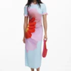 Desigual midi light blue Lacroix designer dress Desigual midi light blue Lacroix designer dress
