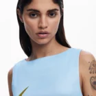 Desigual designer asymmetric blue viscose dress