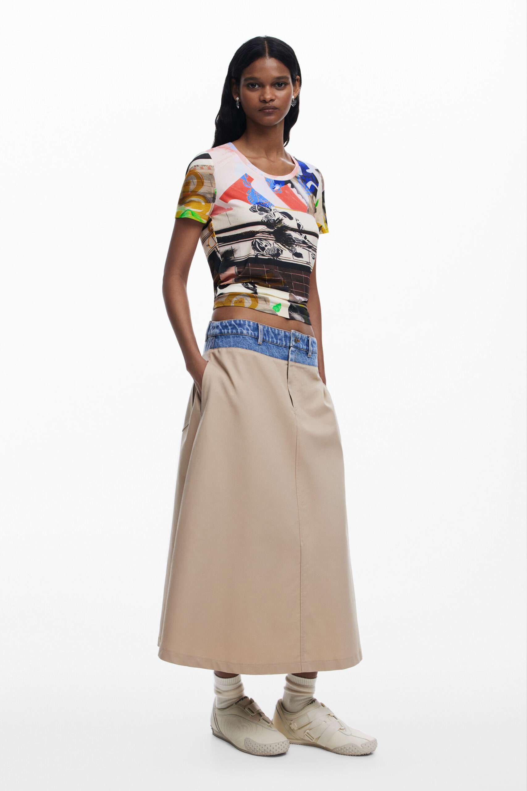Desigual short sleeve collage print T-shirt Desigual short sleeve collage print T-shirt