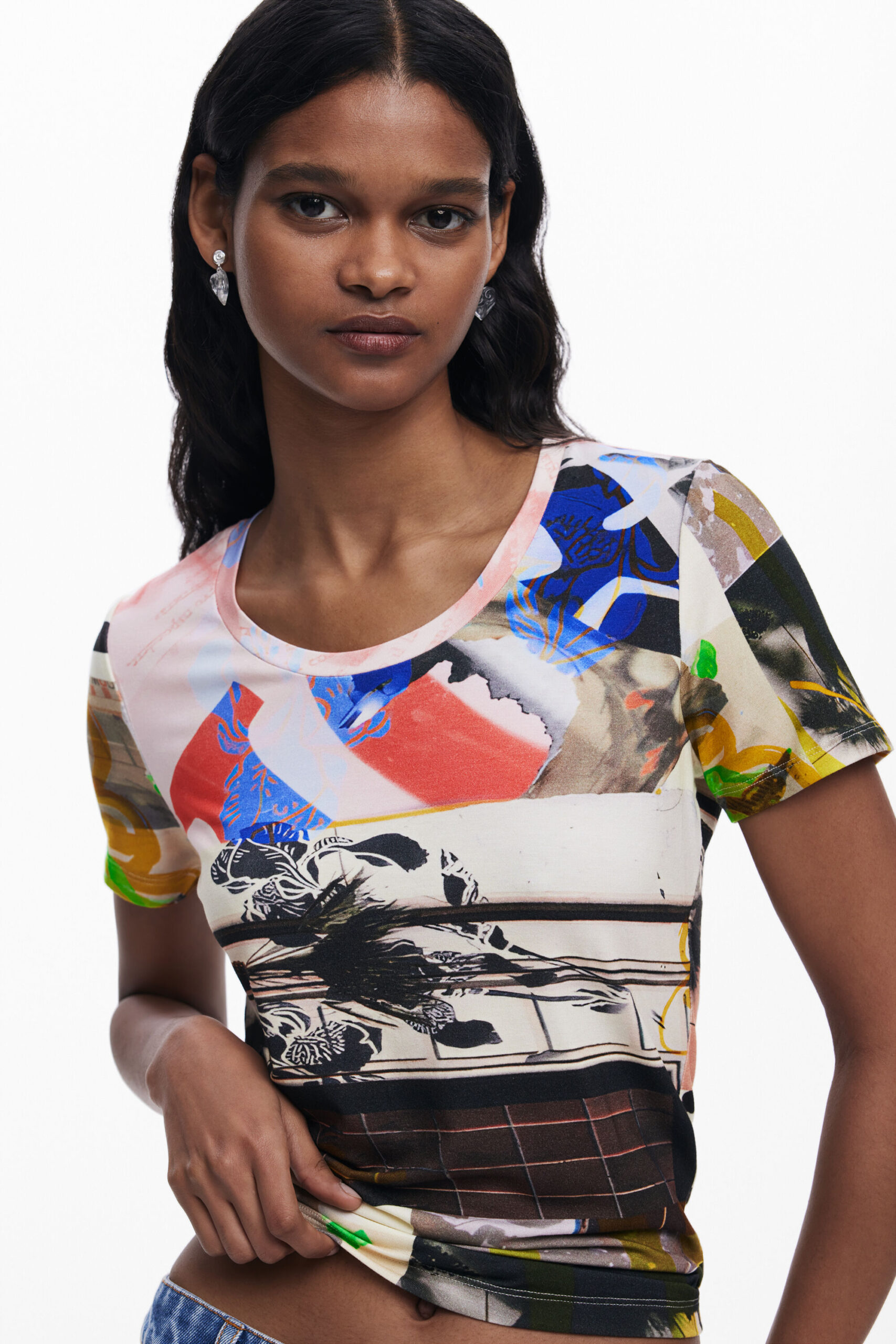 Desigual short sleeve collage print T-shirt Desigual short sleeve collage print T-shirt