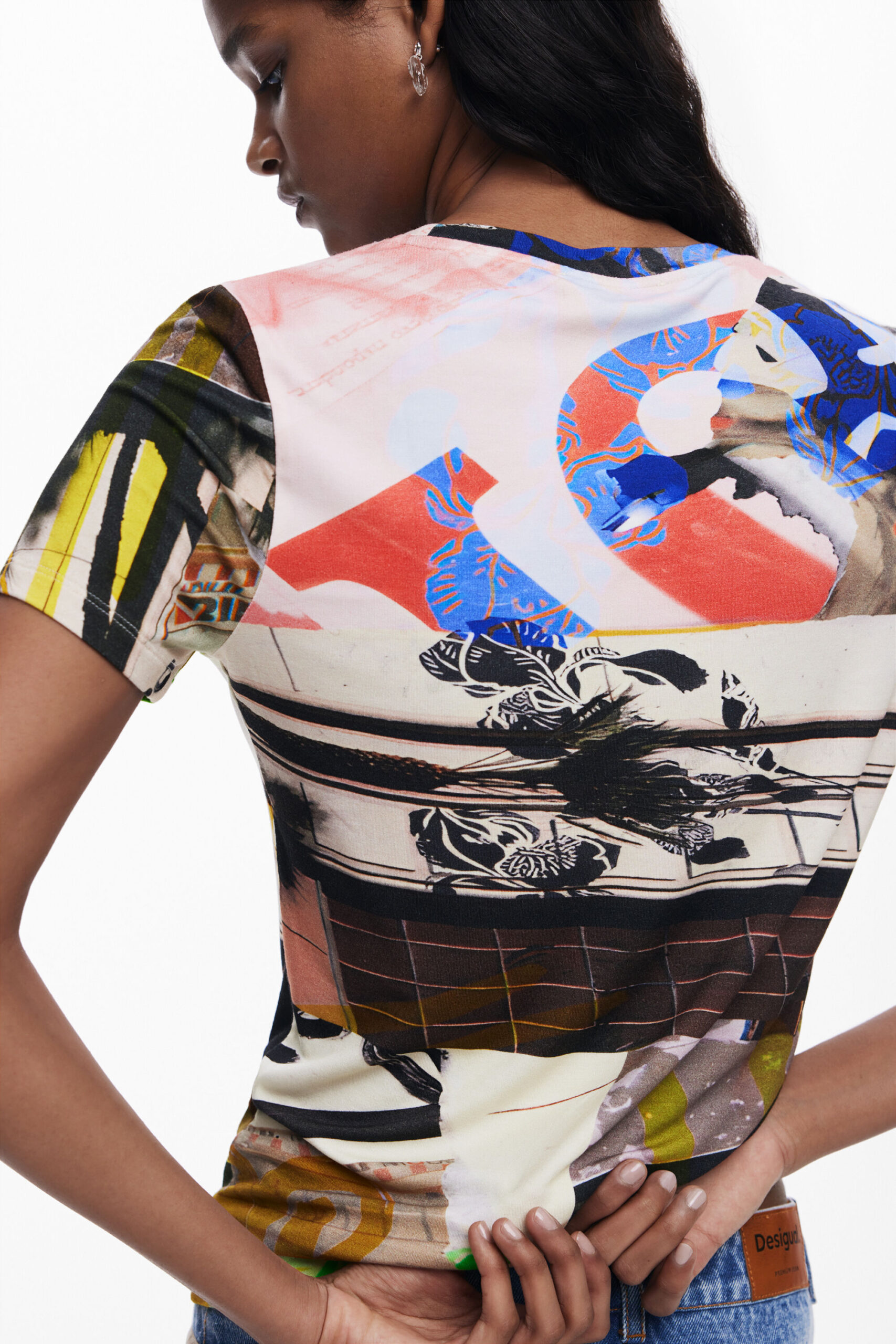 Desigual short sleeve collage print T-shirt Desigual short sleeve collage print T-shirt