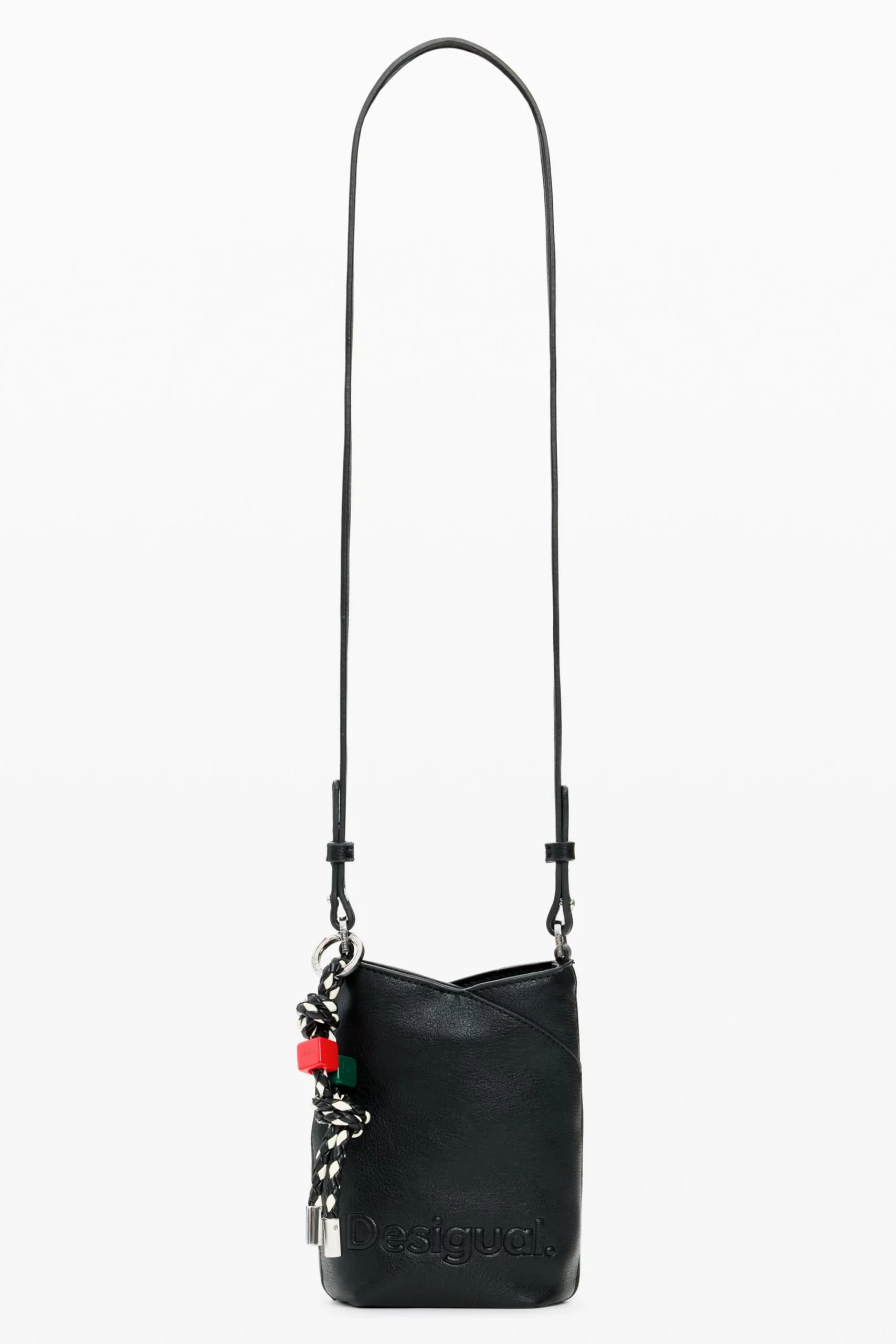 Desigual black phone bag with detachable charms Desigual black phone bag with detachable charms