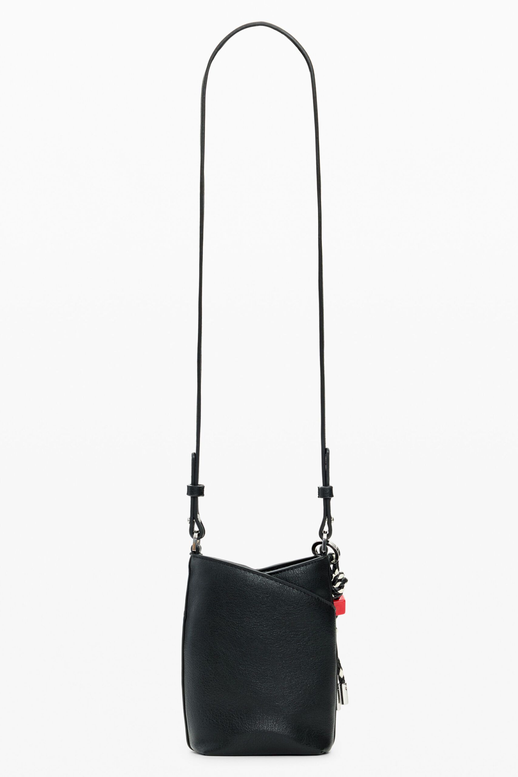 Desigual black phone bag with detachable charms Desigual black phone bag with detachable charms
