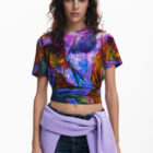 Desigual x Collina Strada leaf T-shirt