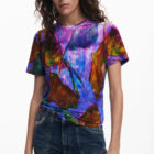 Desigual x Collina Strada leaf T-shirt