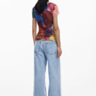Desigual draped chiffon top