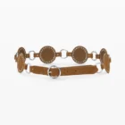 Desigual Articulated Leather Belt Brown Desigual Articulated Leather Belt Brown