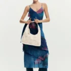 Desigual Off-White Canvas Embroidered Bag Desigual Off-White Canvas Embroidered Bag