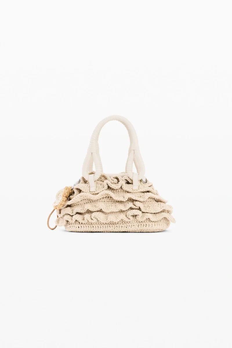 Desigual Small Crochet Floral Bag