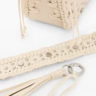 Desigual Medium Bag with Studs and Fringes Desigual Medium Bag with Studs and Fringes