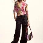 Desigual Jersey Designed by Mr. Christian Lacroix in Pink and Green Desigual Jersey Designed by Mr. Christian Lacroix in Pink and Green