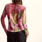 Desigual Jersey Designed by Mr. Christian Lacroix in Pink and Green Desigual Jersey Designed by Mr. Christian Lacroix in Pink and Green