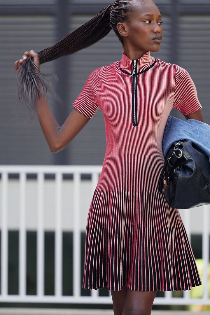 Desigual Short Iridescent Pink Dress