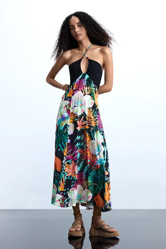 Desigual Long Tropical Dress
