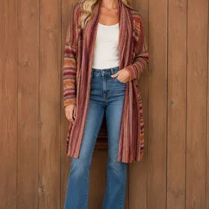 Desigual Pre-Loved Cardigan in Autumn Colours, Size L
