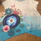 Desigual Pre-Loved Girls White Asymmetrical Hem T-Shirt, Age 5/6
