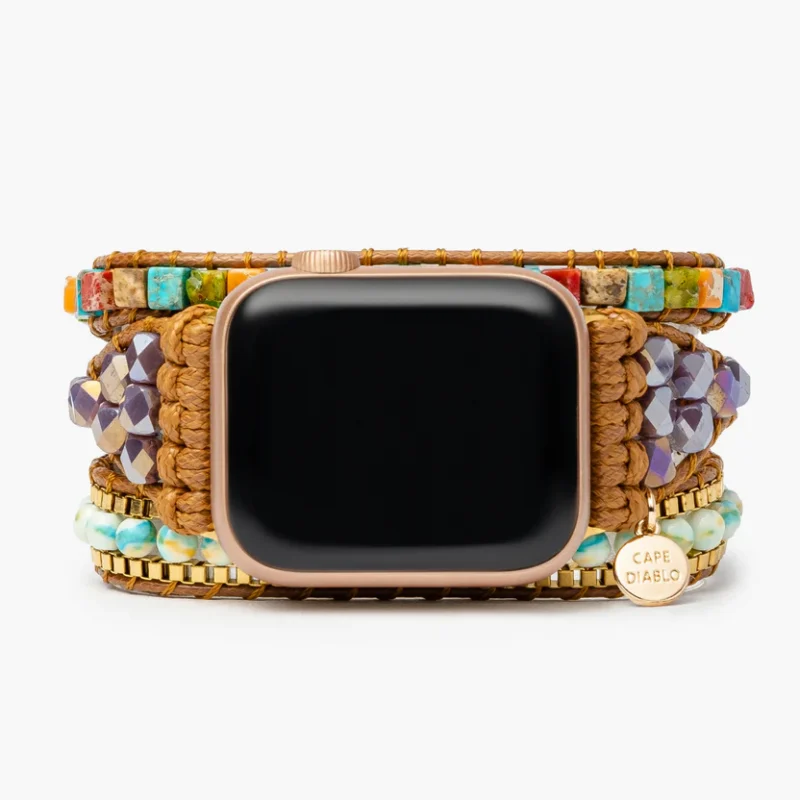 Cape Diablo Fitbit (Versa/Sense) Vibrant Chakra Wrap Strap