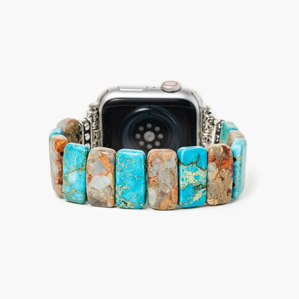 Cape Diablo Coastal Turquoise Stretch Apple Watch Strap Cape Diablo Coastal Turquoise Stretch Apple Watch Strap