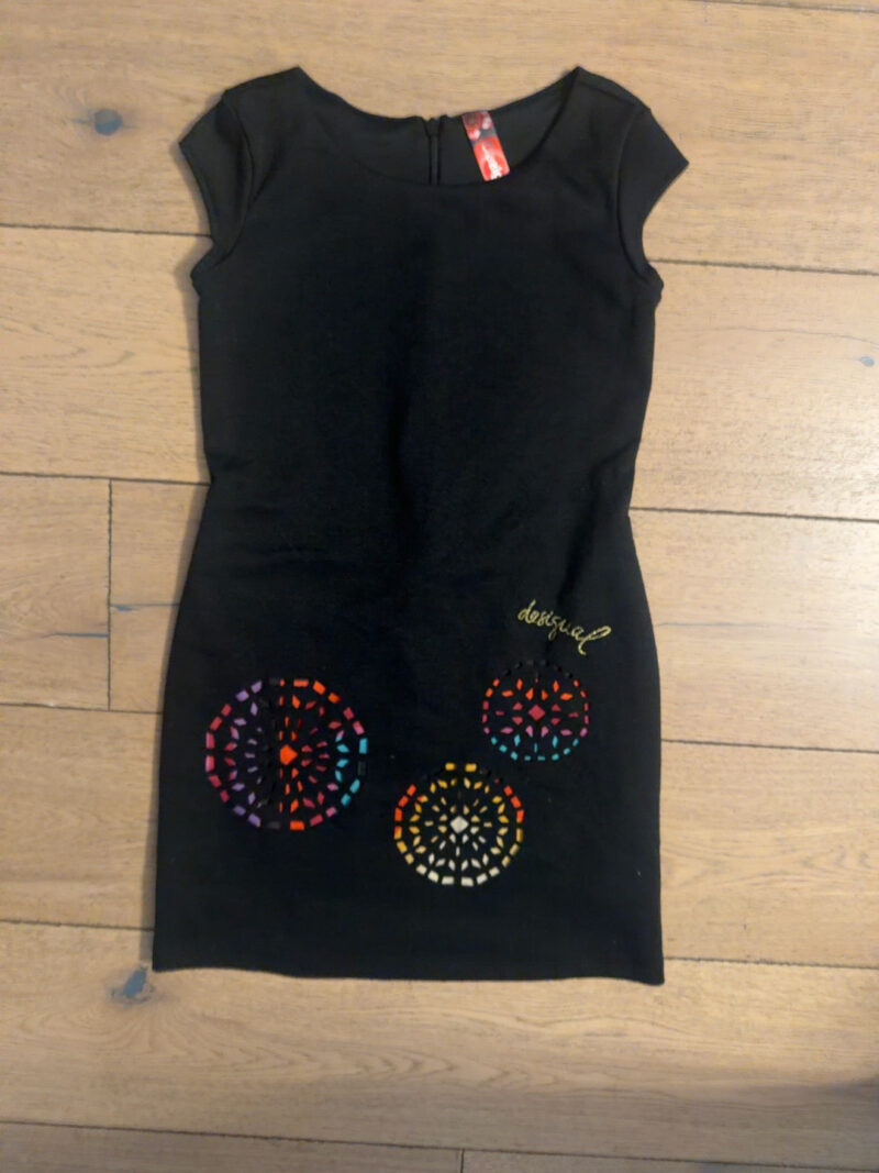 Desigual Pre-Loved Girls Black Dress- Age 5/6