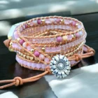 Cape Diablo Golden Rose Quartz Wrap Bracelet Cape Diablo Golden Rose Quartz Wrap Bracelet
