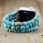 Cape Diablo Imperial Jasper Turquoise Stretch Apple Watch Strap