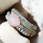Cape Diablo Rose Quartz Loving Wrap Bracelet