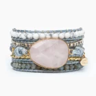 Cape Diablo Rose Quartz Loving Wrap Bracelet
