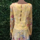 Desigual Pre-loved yellow tulle blouse, Size M